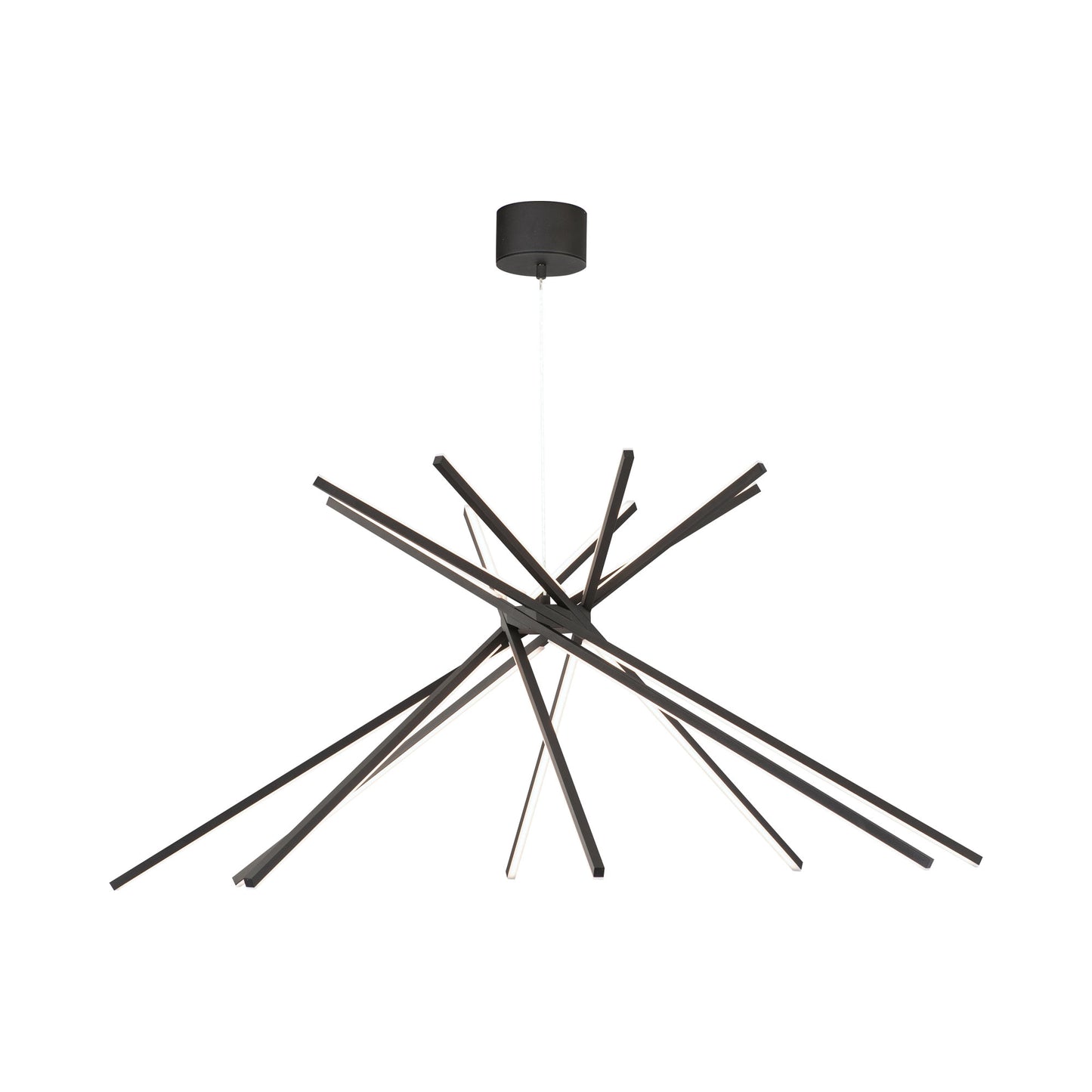 Alumilux Aster LED Multi Light Pendant Light in Black (8-Light).