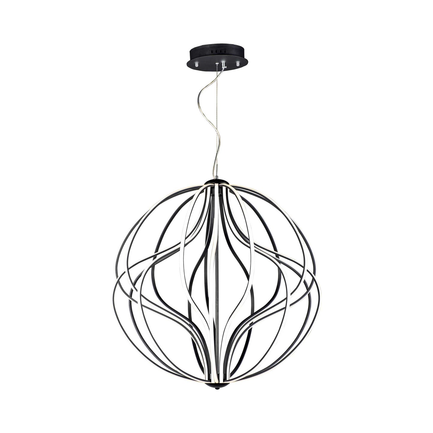 Aura Pendant LED Light in Black (31-Inch).