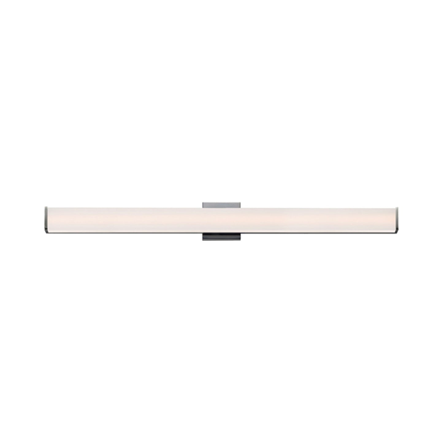 Baritone LED Vanity Wall Light in Satin Nickel (48-Inch).