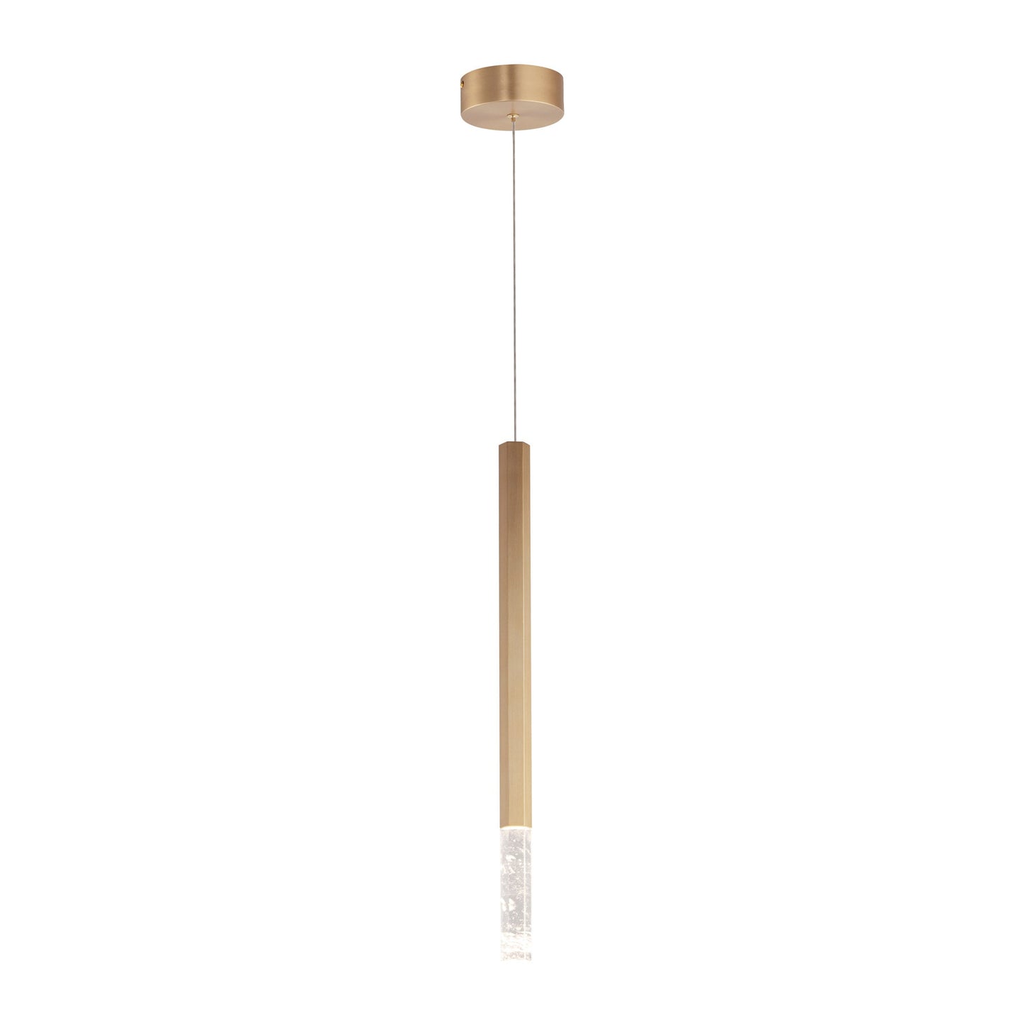 Diaphane LED Pendant Light in Gold (23.75-Inch).