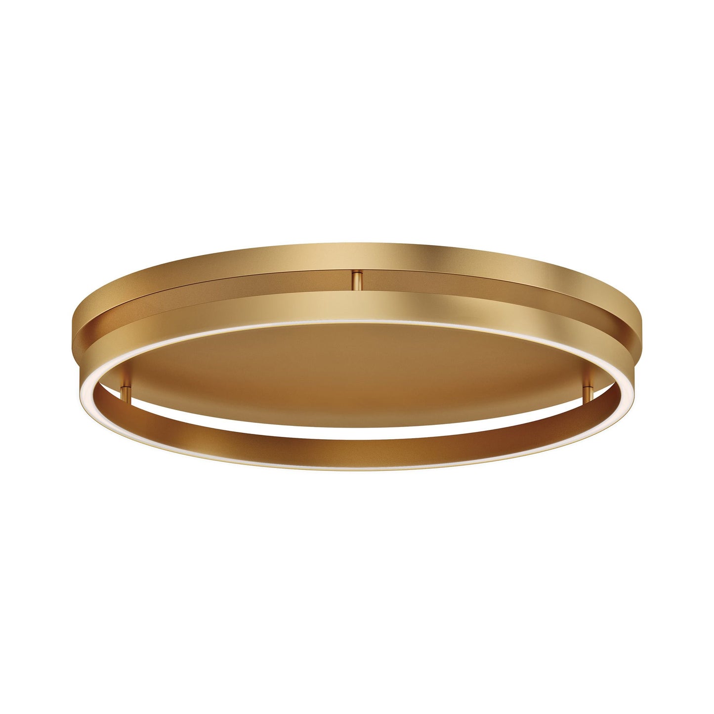 Groove LED Flush Mount Ceiling Light in Gold.