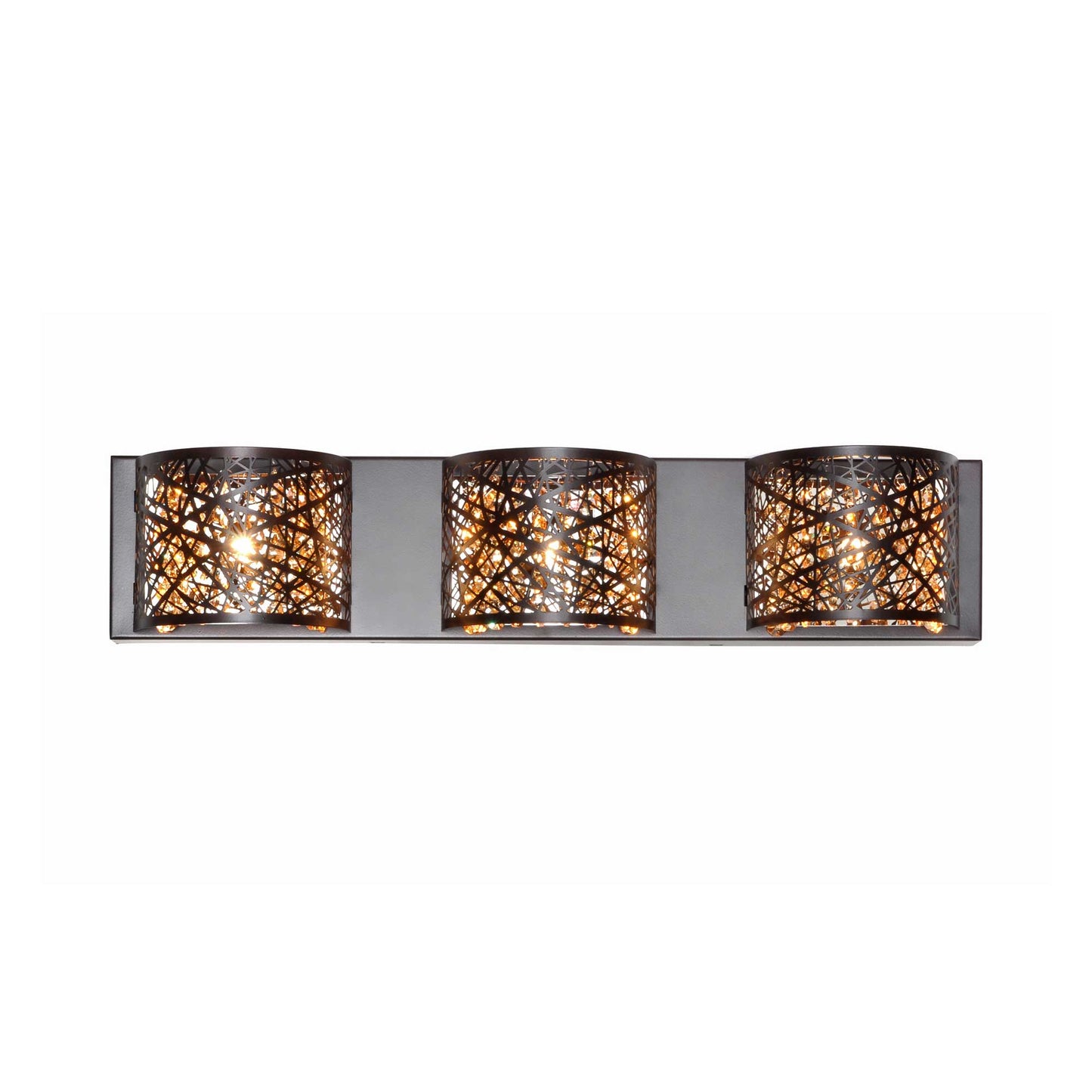 Inca Bath Vanity Light in Bronze (3-Light).