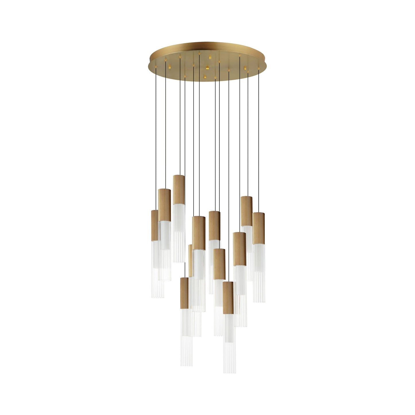 Reeds LED Multi Light Pendant Light (12-Light).