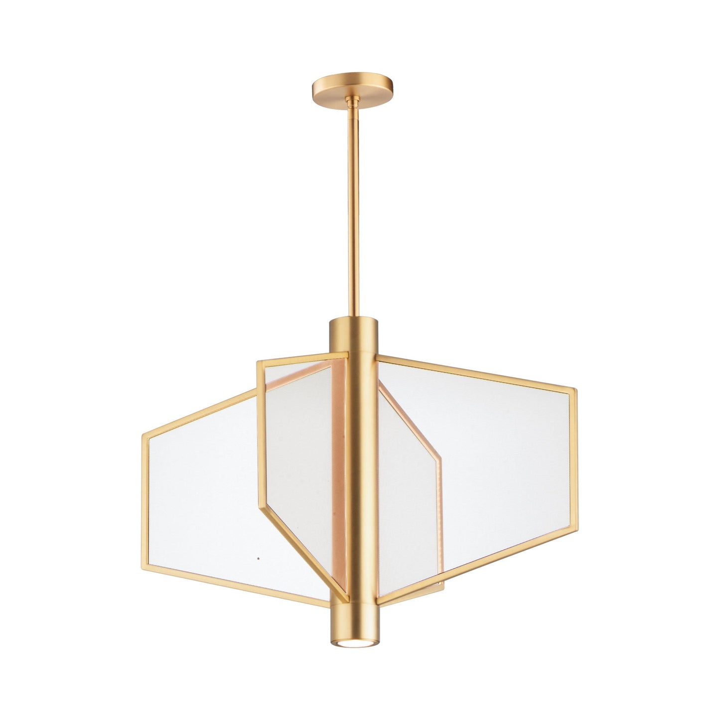 Telstar LED Pendant Light in Natural Aged Brass (Wide).