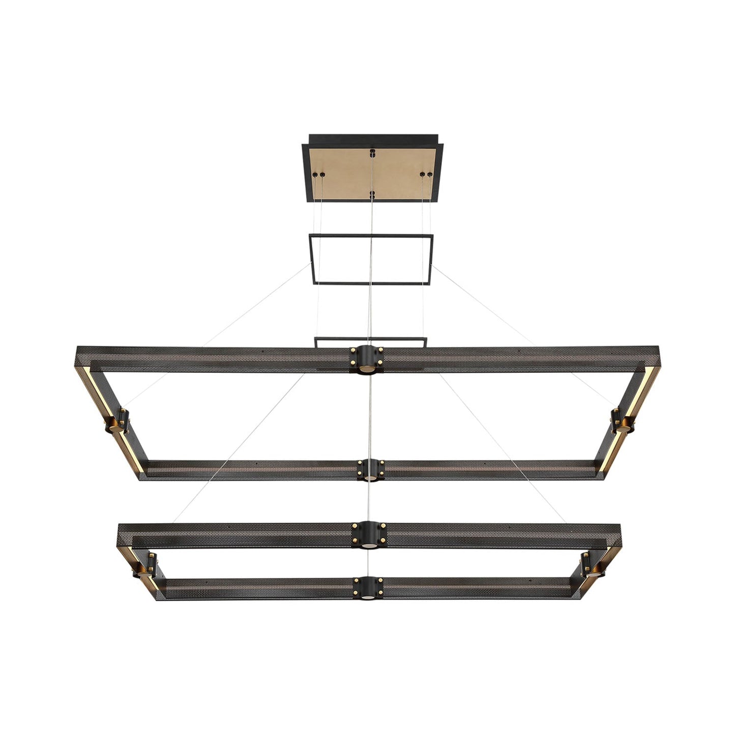 Admiral Rectangular LED Chandelier (2-Tier).