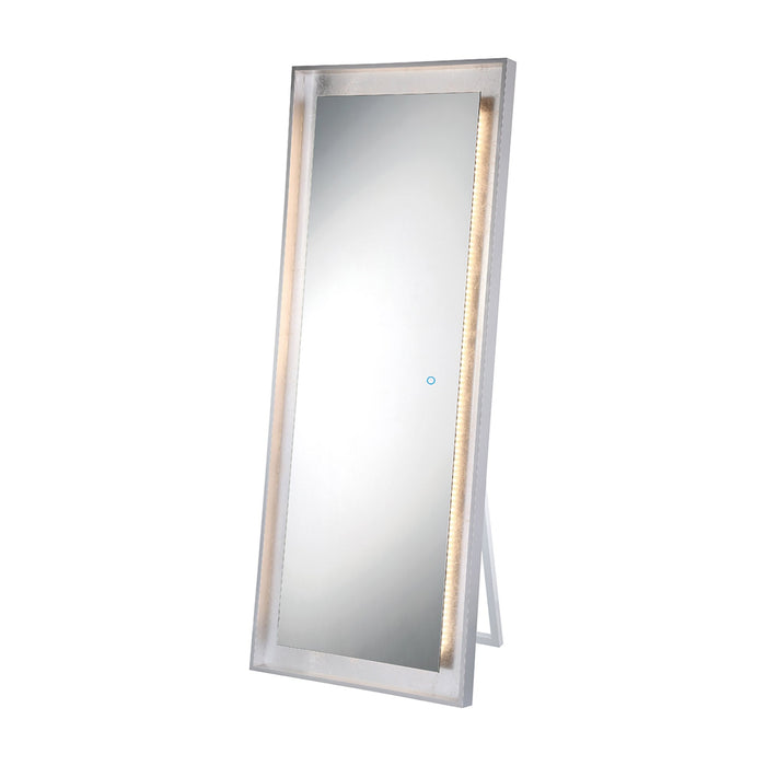 Anya LED Freestanding Mirror in Silver.