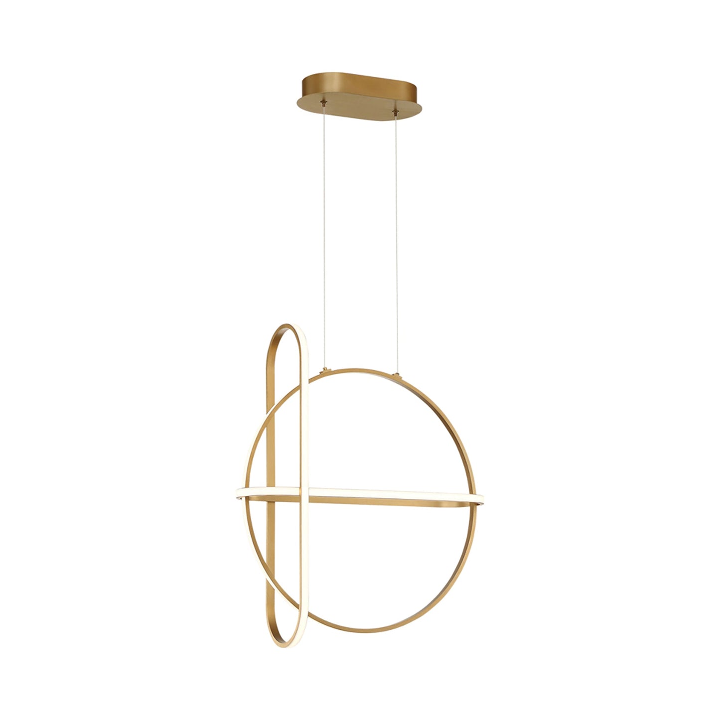 Berkley LED Chandelier in Stain Gold.