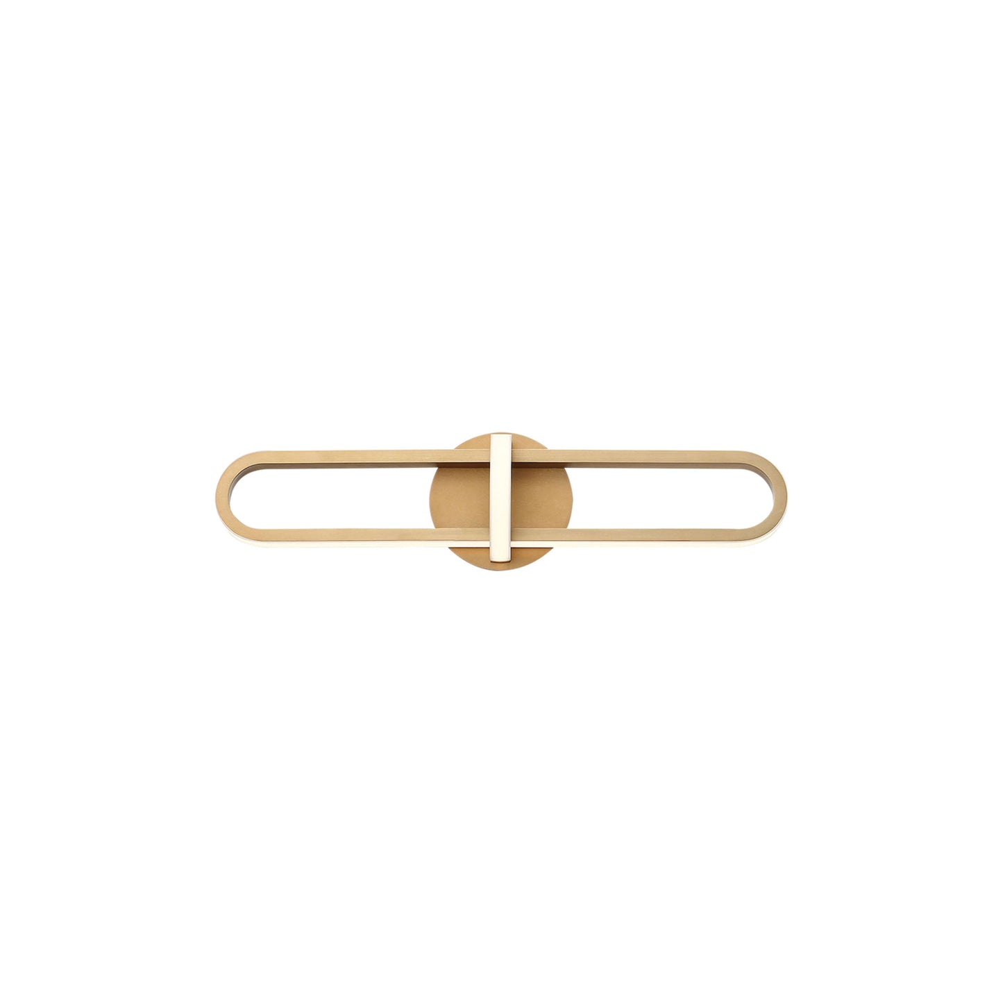 Botton LED Vanity Wall Light in Satin Gold (Small).