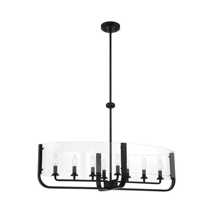 Campisi Oval Chandelier in Black.