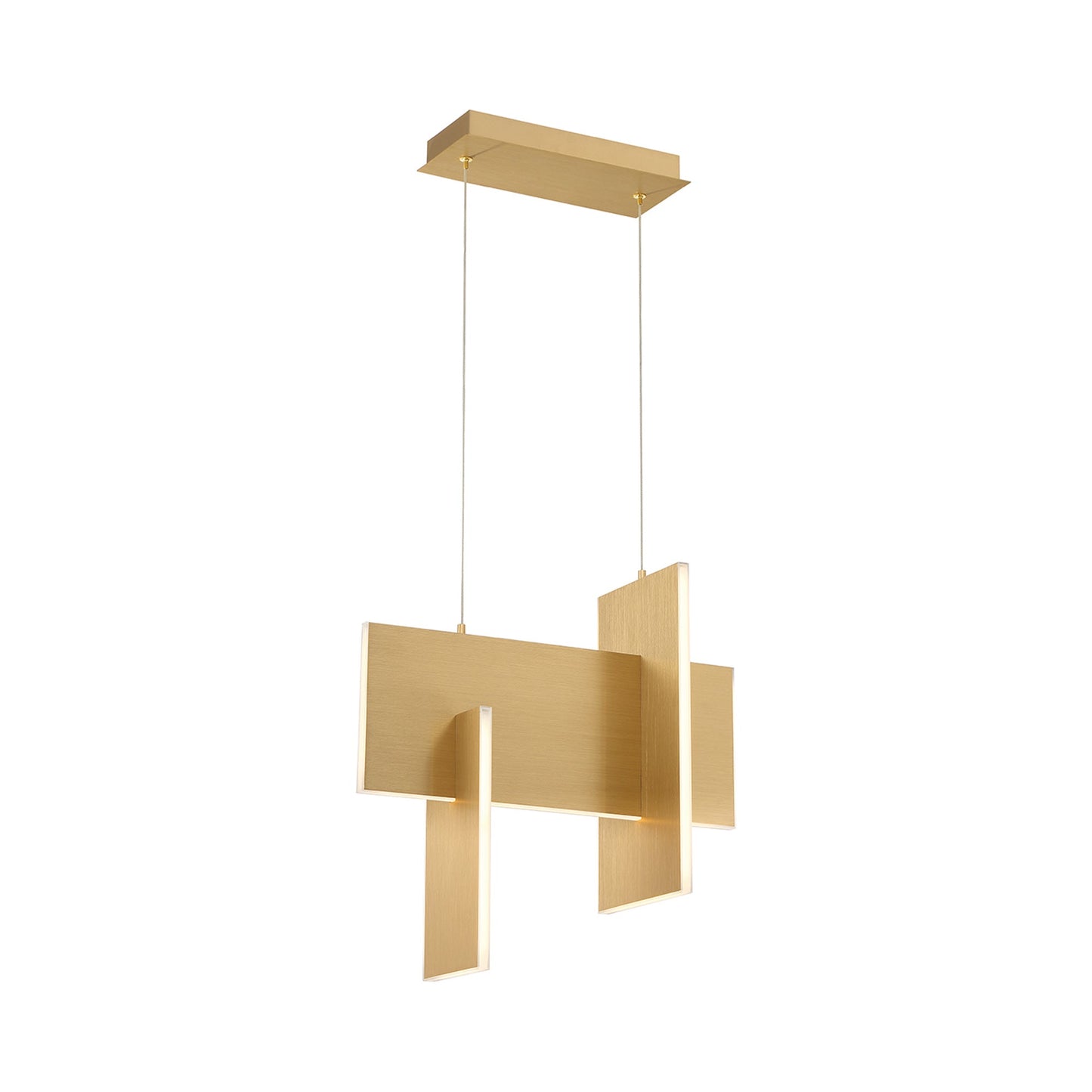 Coburg LED Pendant Light in Gold (Large).