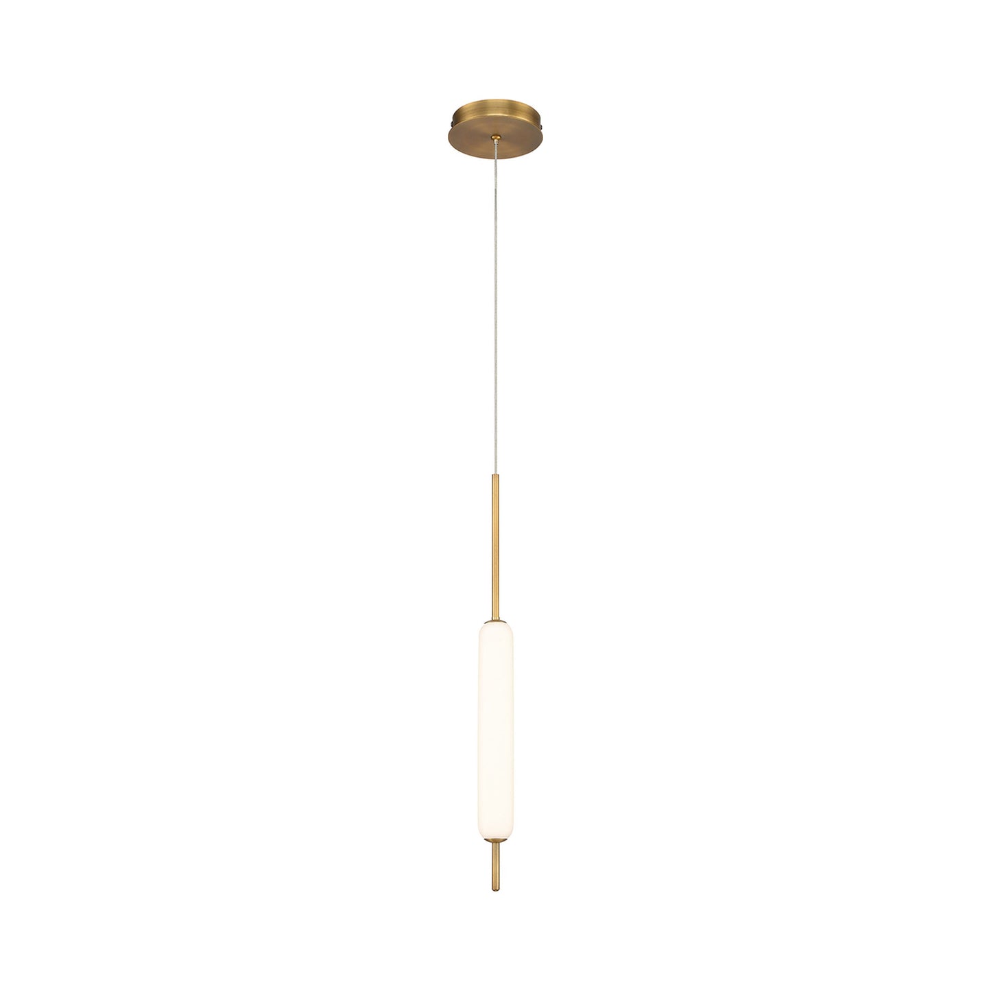 Cumberland LED Pendant Light in Brass.