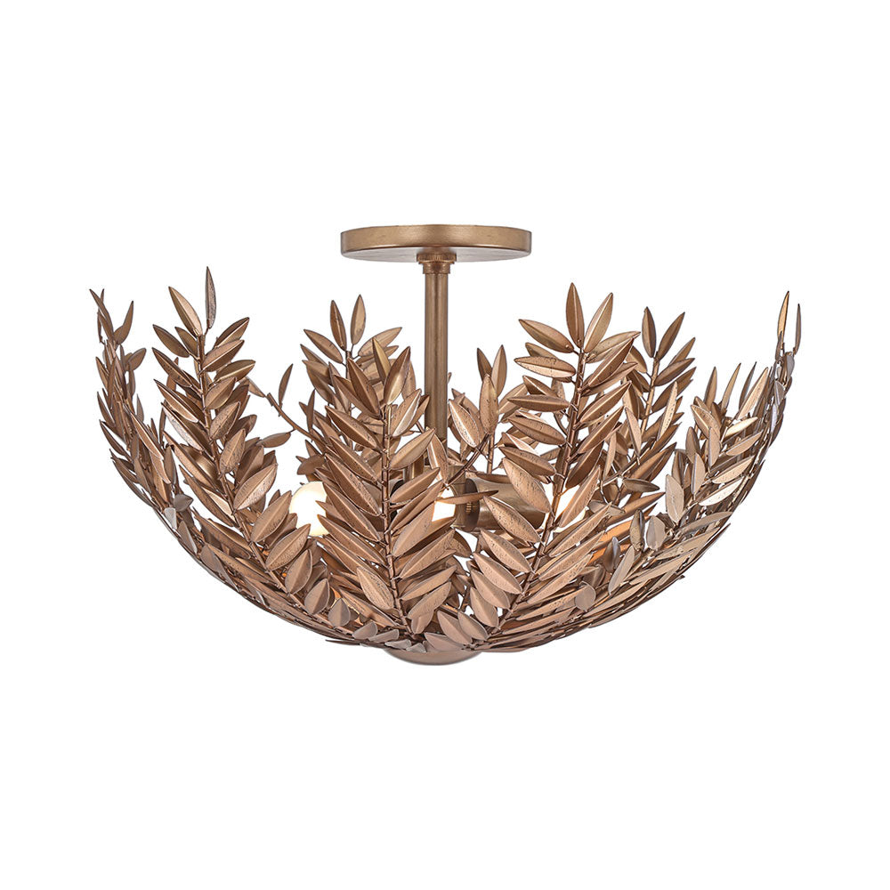 Jalore Semi Flush Mount Ceiling Light in Macchiato.