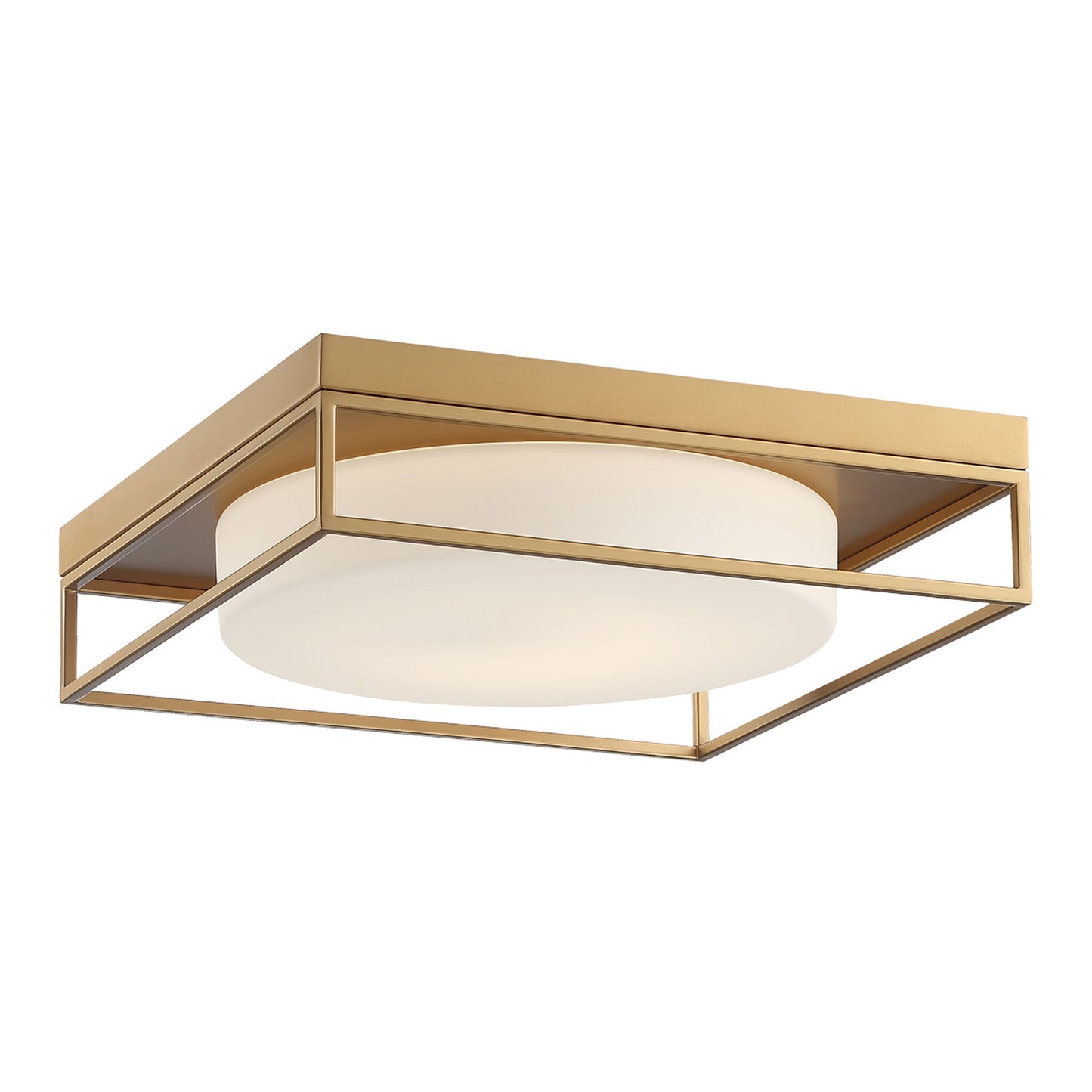 Rover LED Flush Mount Ceiling Light in Gold (Large).