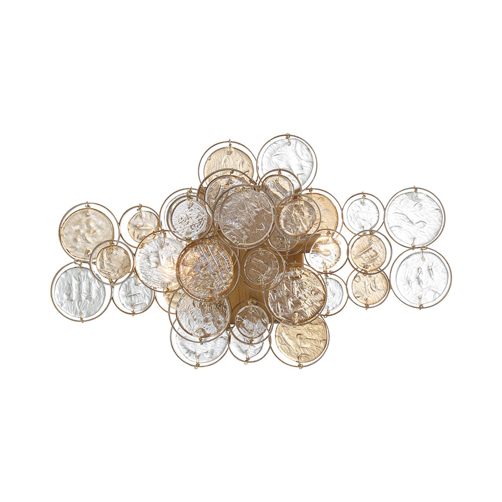 Trento Vanity Wall Light in Pearl Gold.