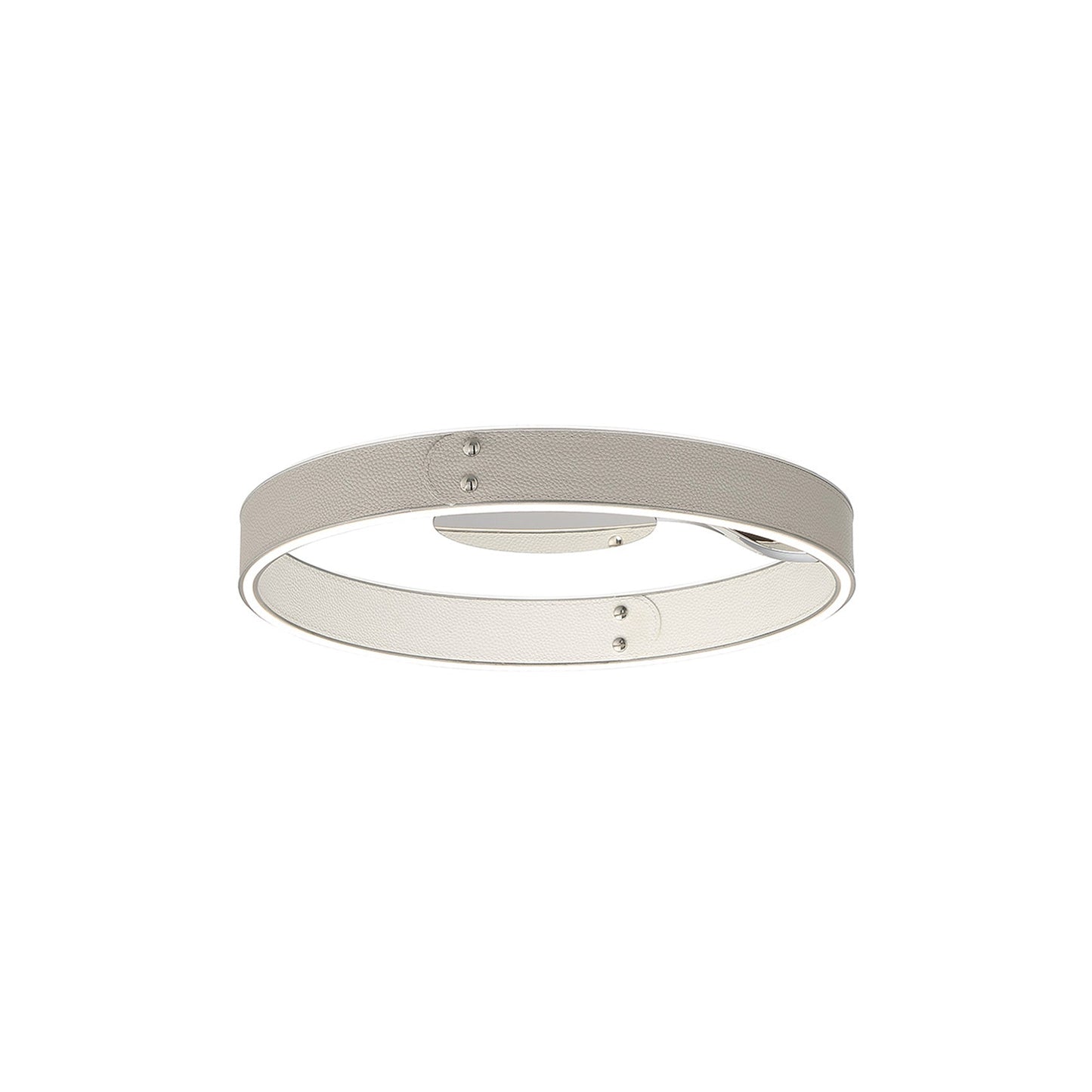 Verdura LED Flush Mount Ceiling Light in Grey (1-Ring).