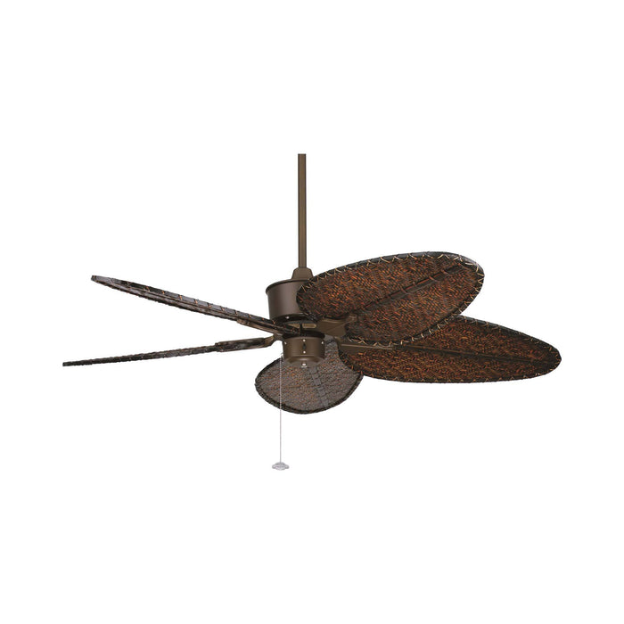 Islander 52 Inch Ceiling Fan in Oil-Rubbed Bronze/Antique Woven Bamboo/Narrow.