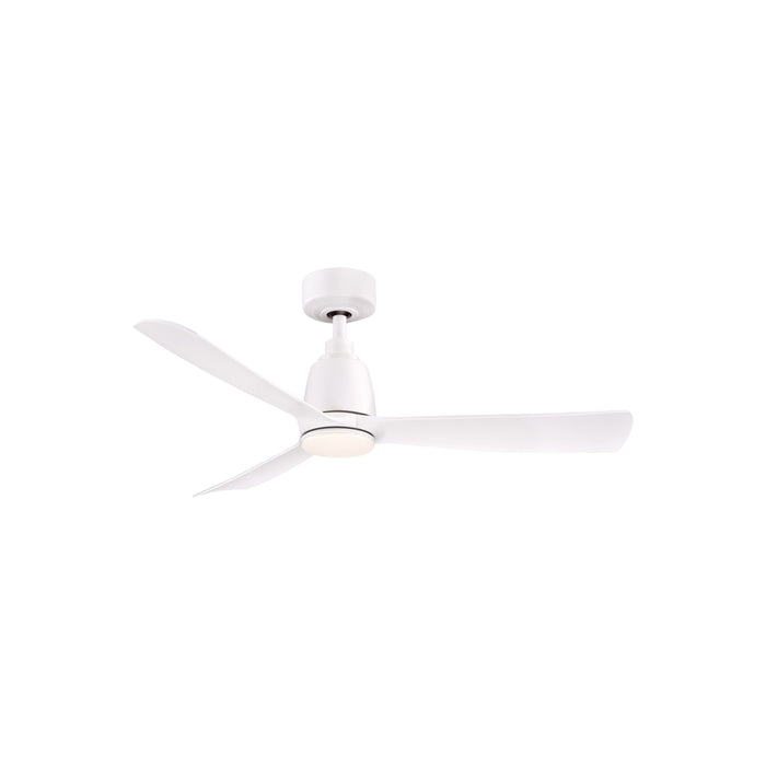Kute Indoor / Outdoor LED Ceiling Fan in Matte White (44-Inch).