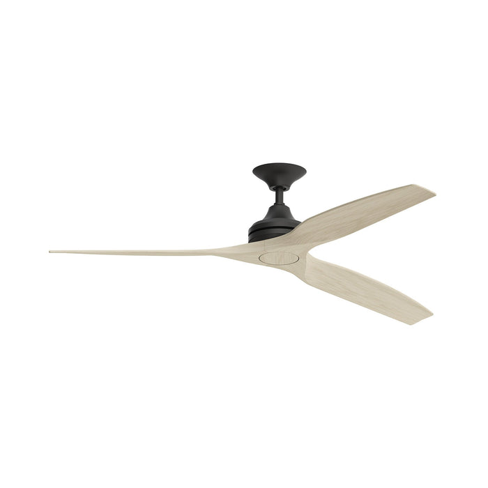 Spitfire Ceiling Fan in Black/Washed White (48-Inch).