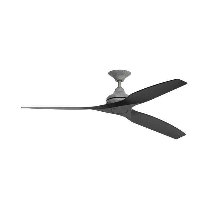 Spitfire Ceiling Fan in Galvanized/Black (48-Inch).