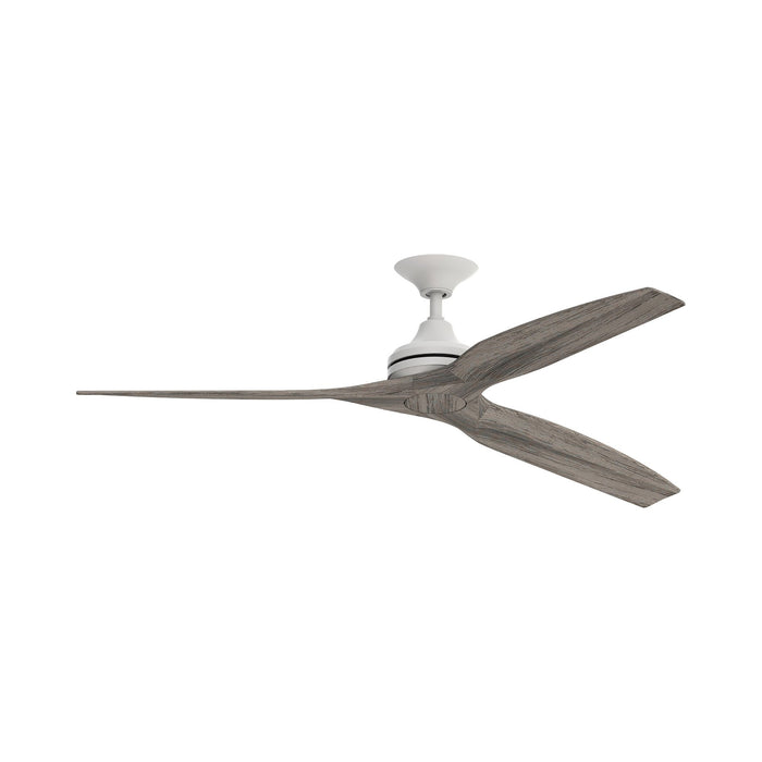 Spitfire Ceiling Fan in Matte White/Weathered Wood (48-Inch).