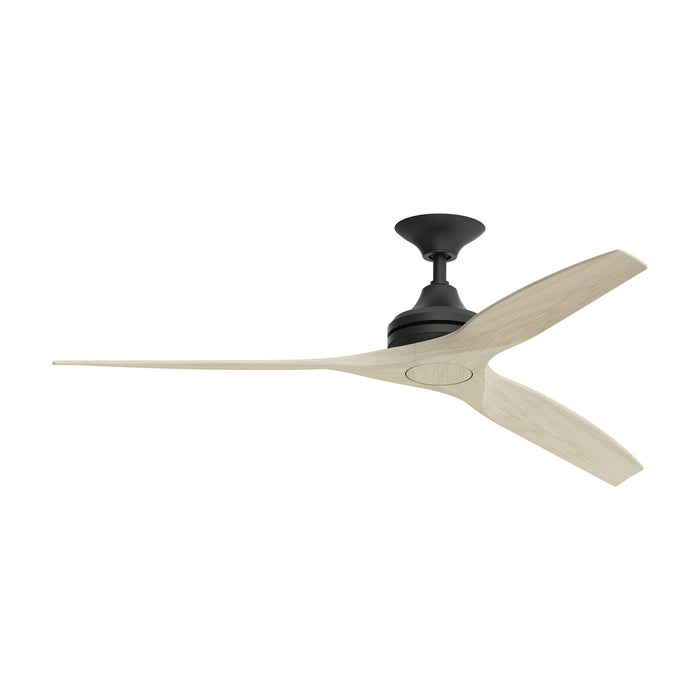 Spitfire Ceiling Fan in Black/Washed White (60-Inch).