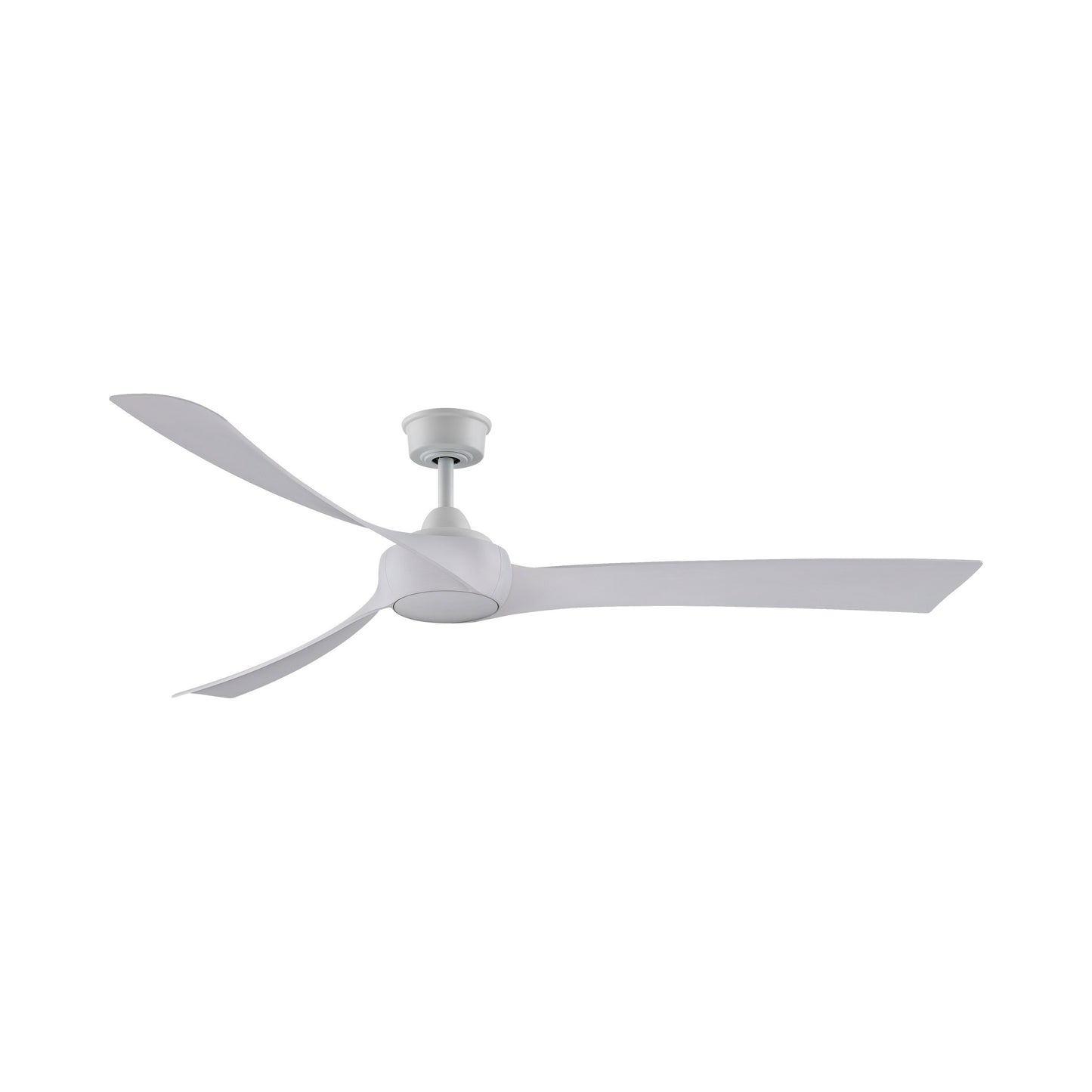 Wrap Custom 72 Inch Ceiling Fan in Matte White/White Washed.