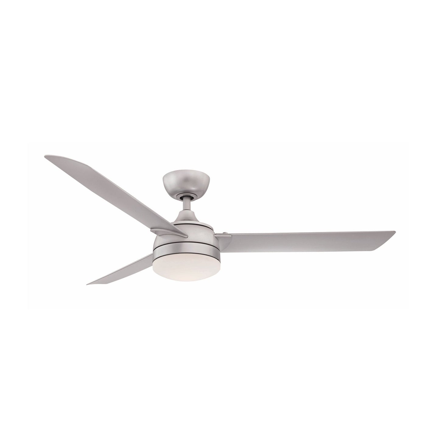 Xeno Outdoor LED Ceiling Fan in Silver.
