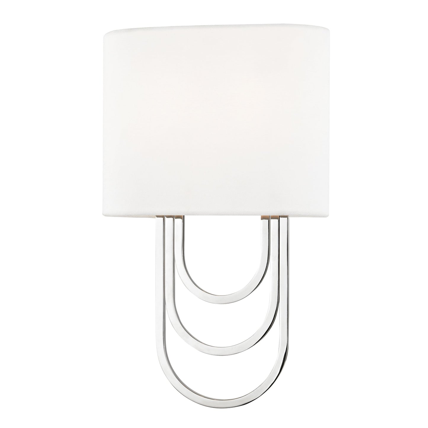 Farah Wall Light in Polished Nickel.