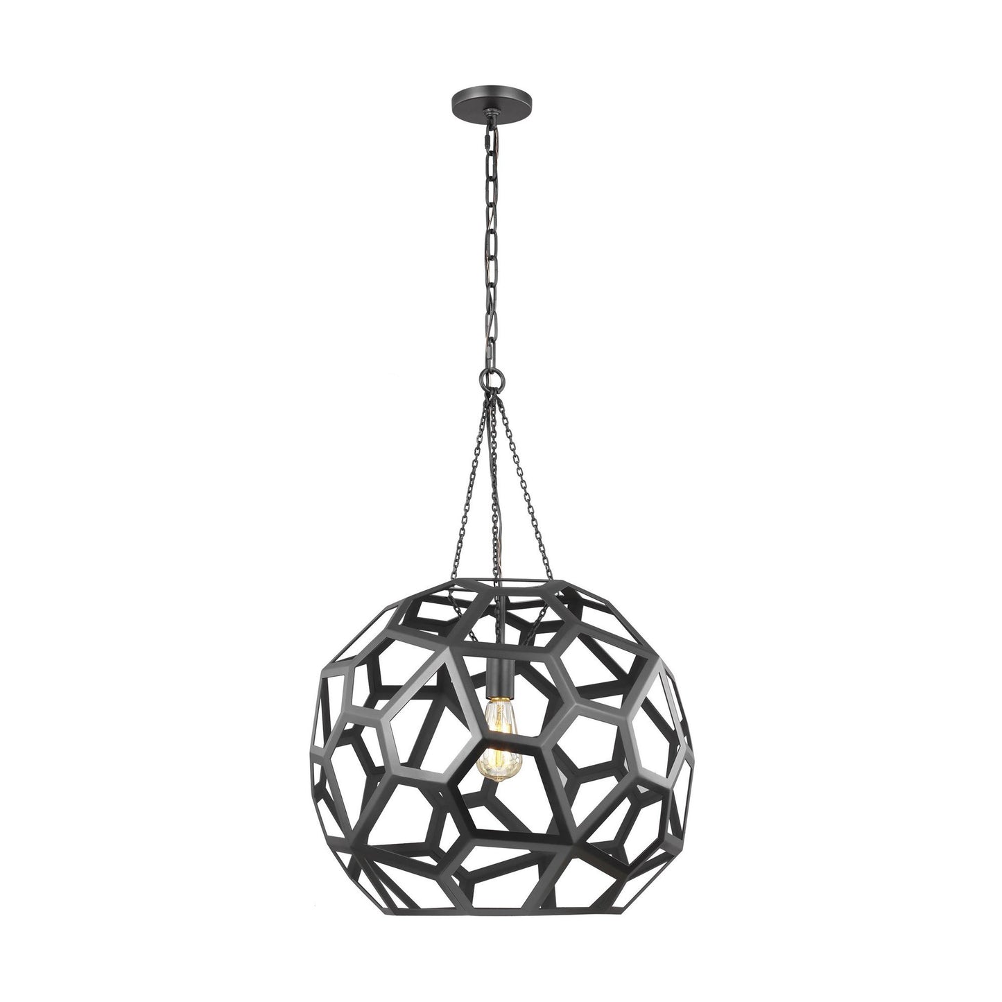 Feccetta Pendant Light in Midnight Black (Large).