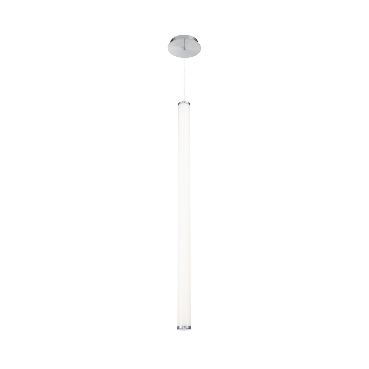 Flare LED Linear Pendant Light in Brushed Nickel (X-Large).