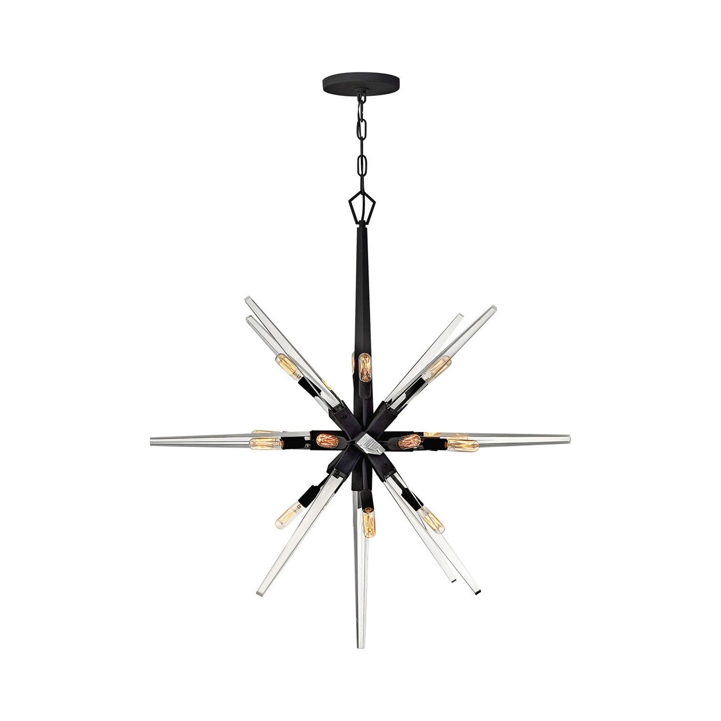 Ariel Chandelier in Black (36-Inch).