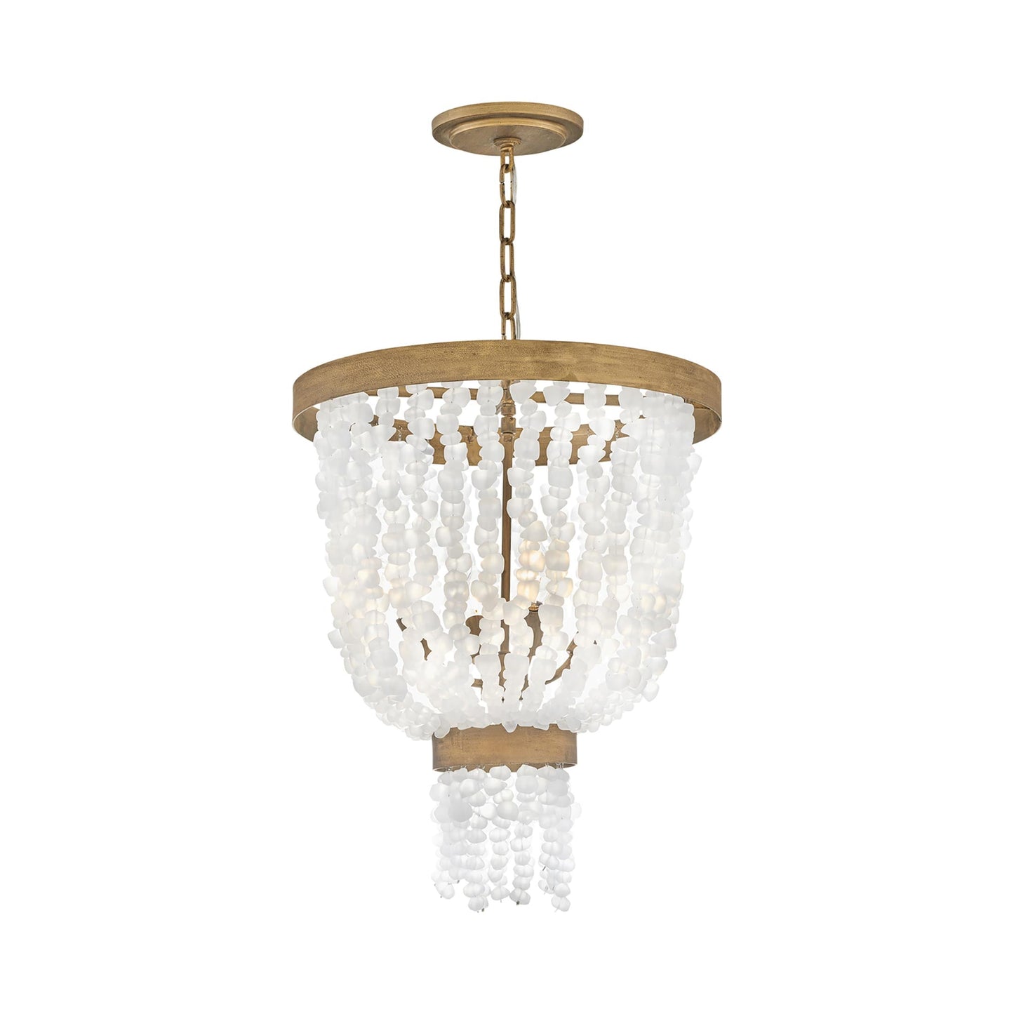 Dune Pendant Light in Burnished Gold.