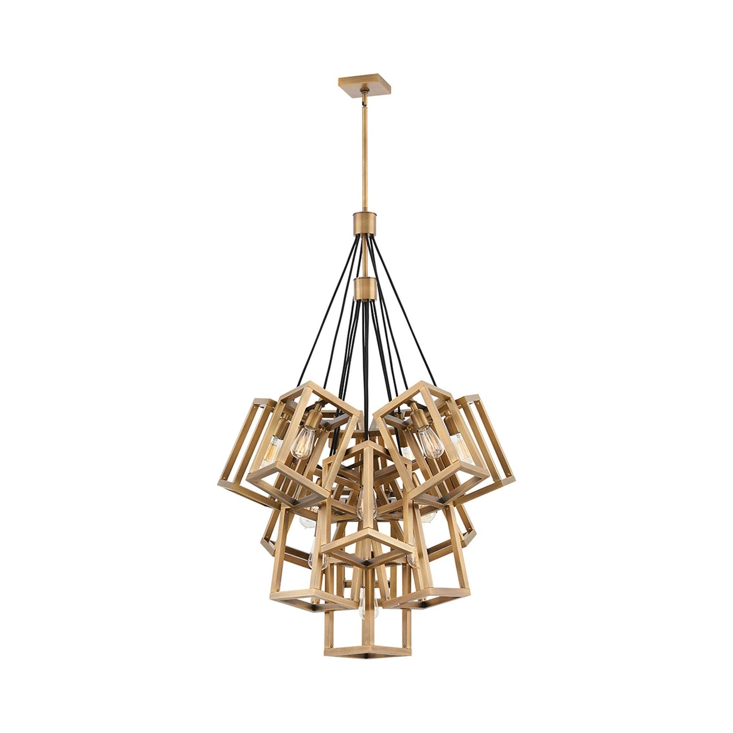 Ensemble Chandelier in Brushed Bronze (13-Light).