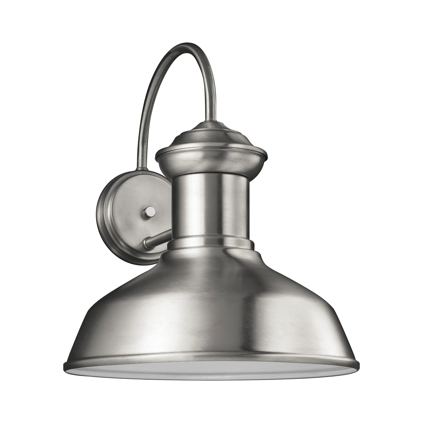 Fredricksburg Outdoor Wall Light in Satin Aluminum (Large).