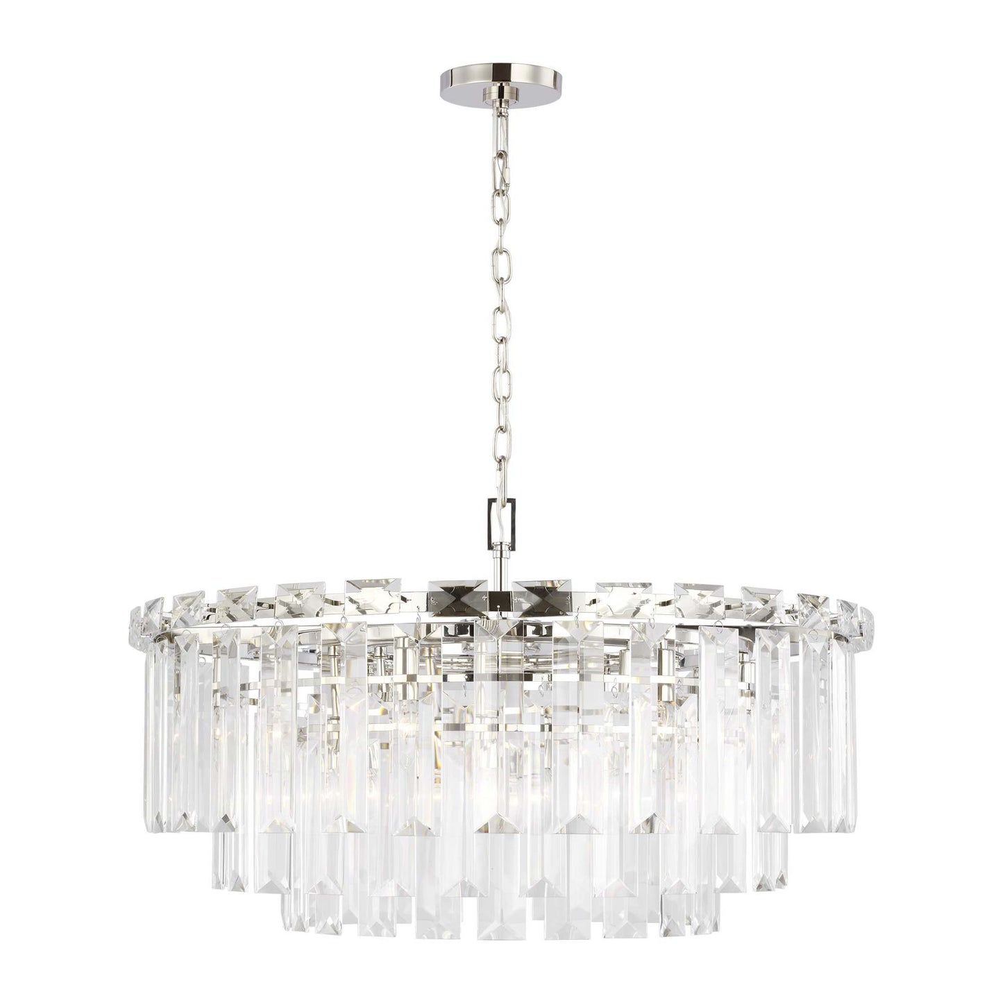 Arden Chandelier in Polished Nickel (Large).