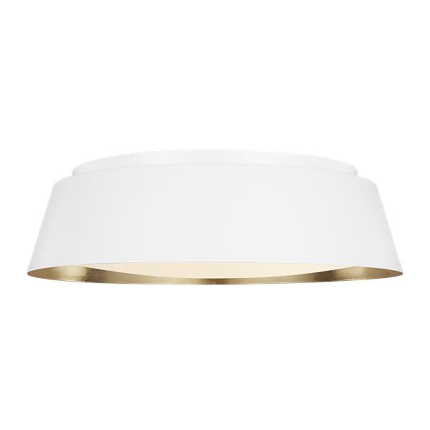 Asher Flush Mount Ceiling Light in Matte White (Large).