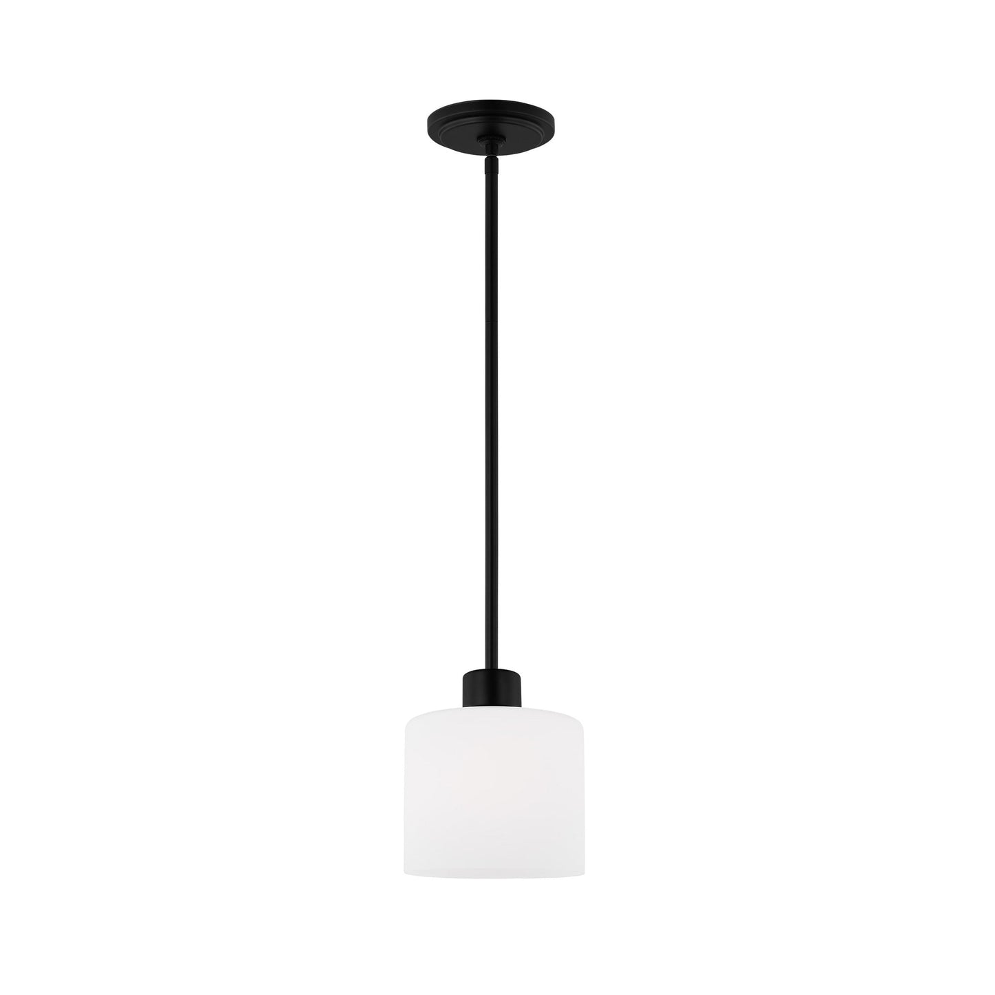 Canfield Mini Pendant Light in Midnight Black.