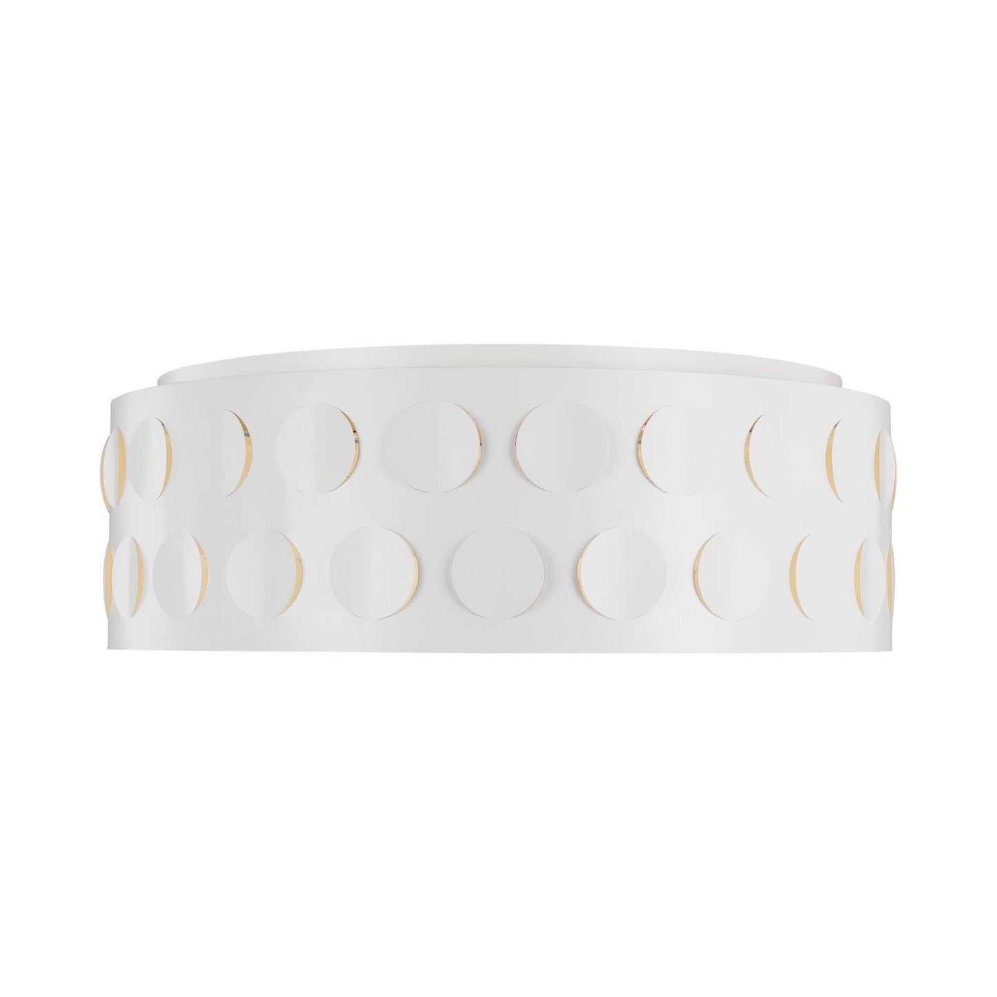 Dottie Flush Mount Ceiling Light in Matte White (Large).