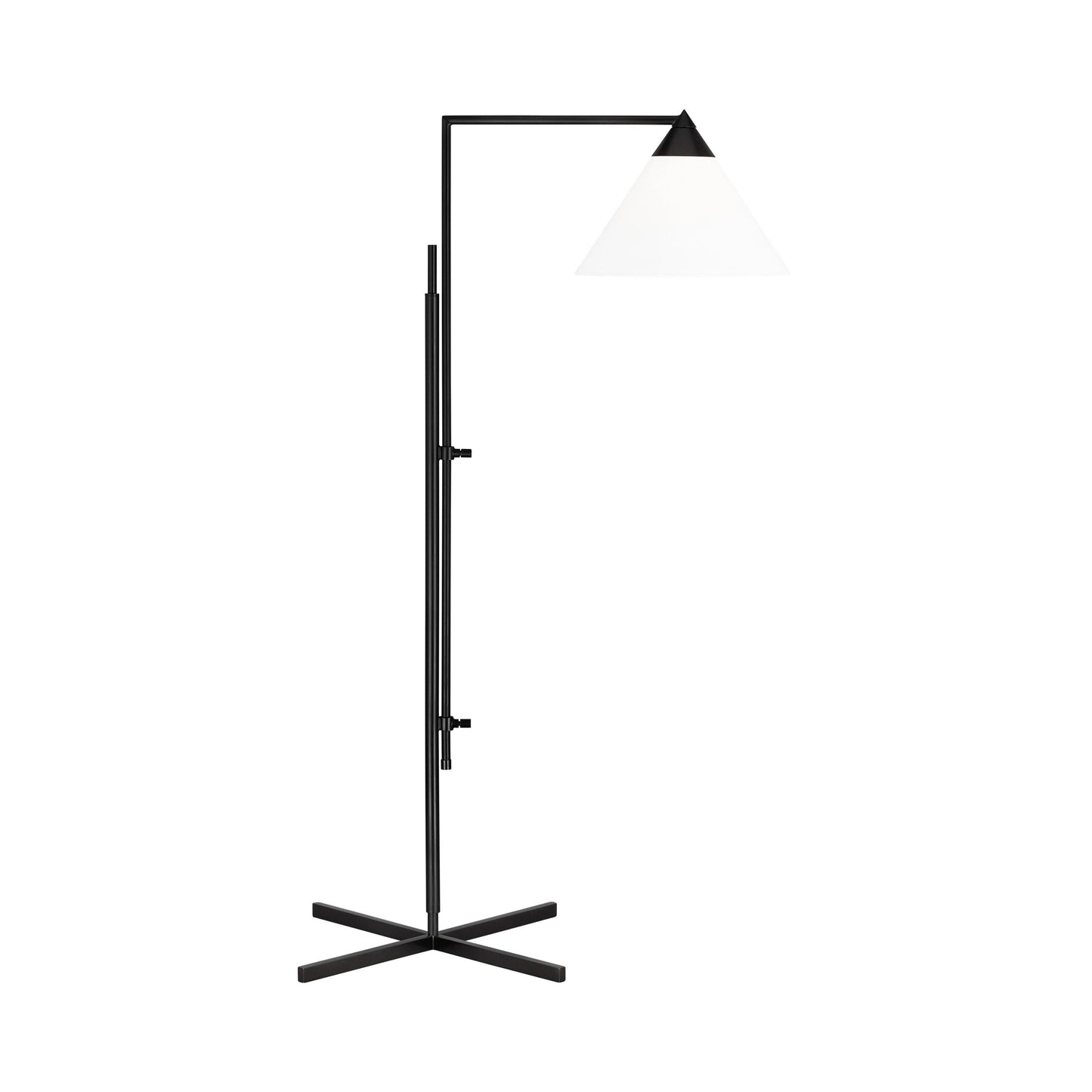 Franklin LED Floor Lamp in Deep Bronze.