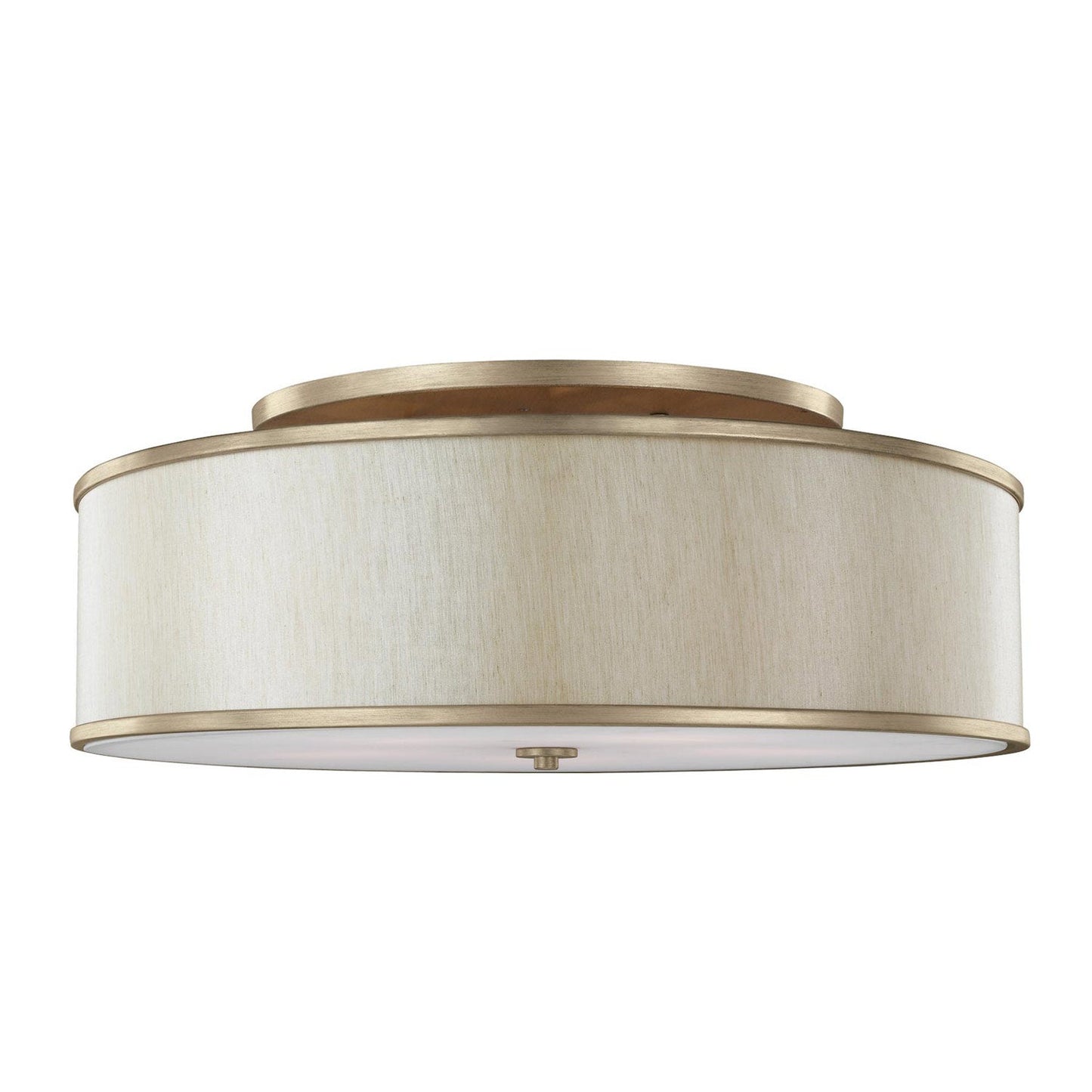 Lennon Semi Flush Mount Ceiling Light in Sunset Gold (Large).