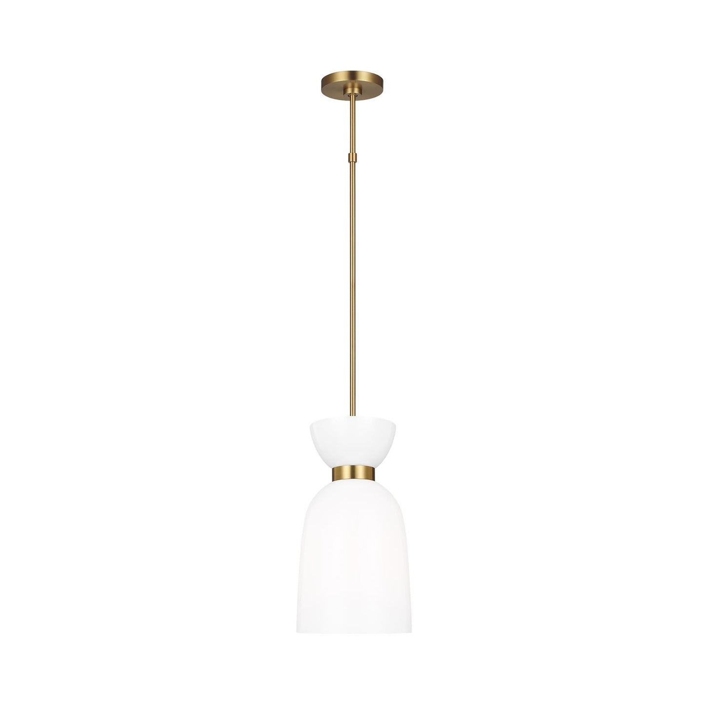 Londyn Tall Pendant Light in Milk White.