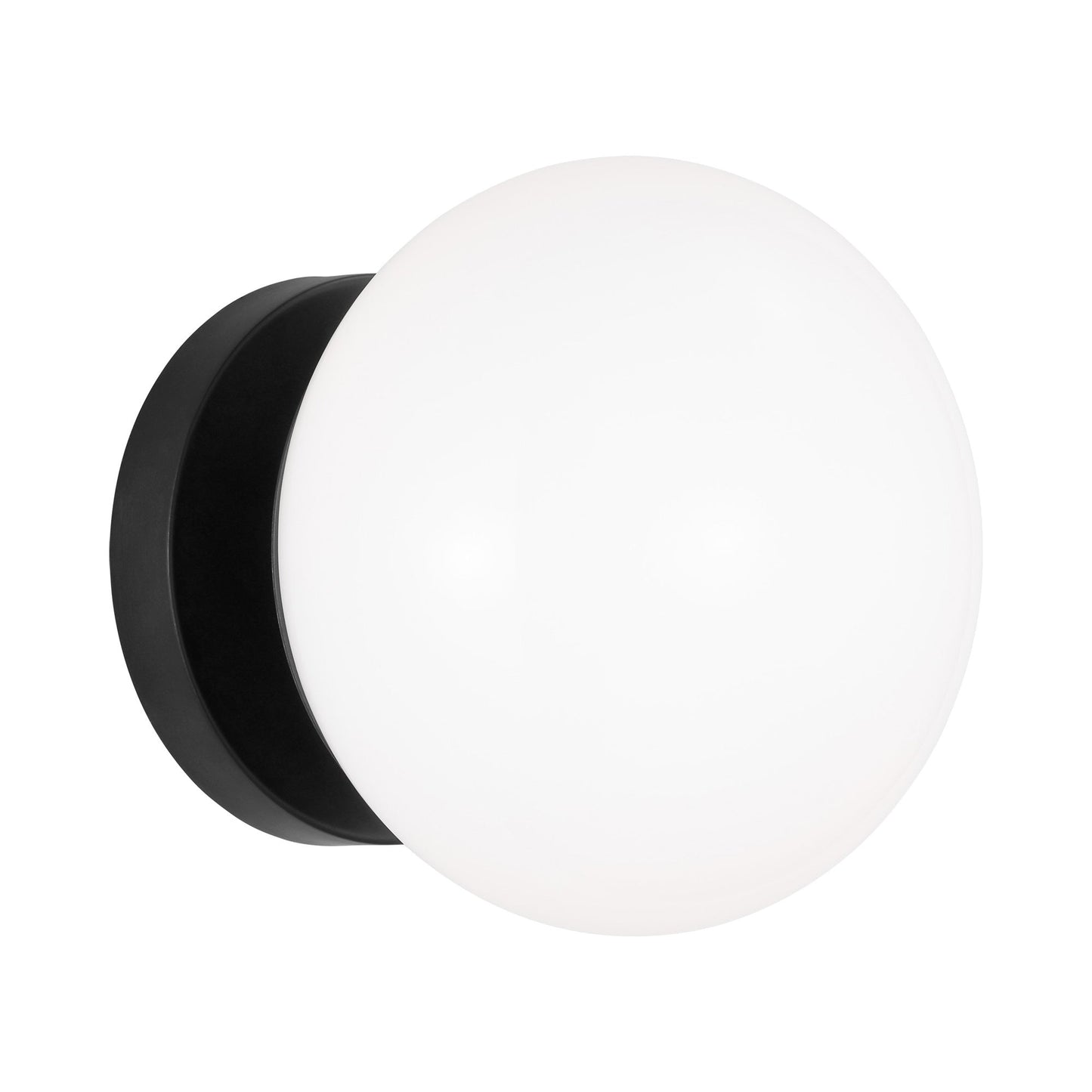 Lune LED Bath Wall Light in Aged Iron.