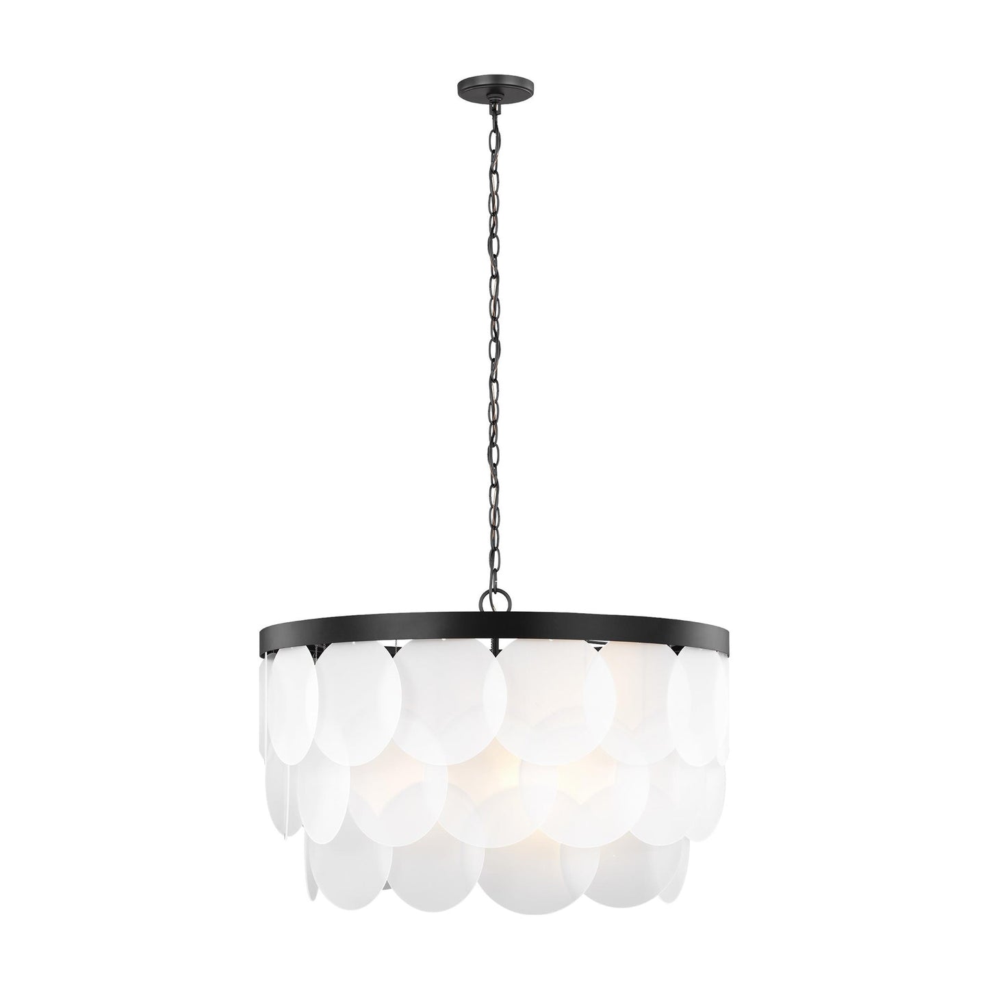 Mellita Pendant Light in Midnight Black (8-Light).