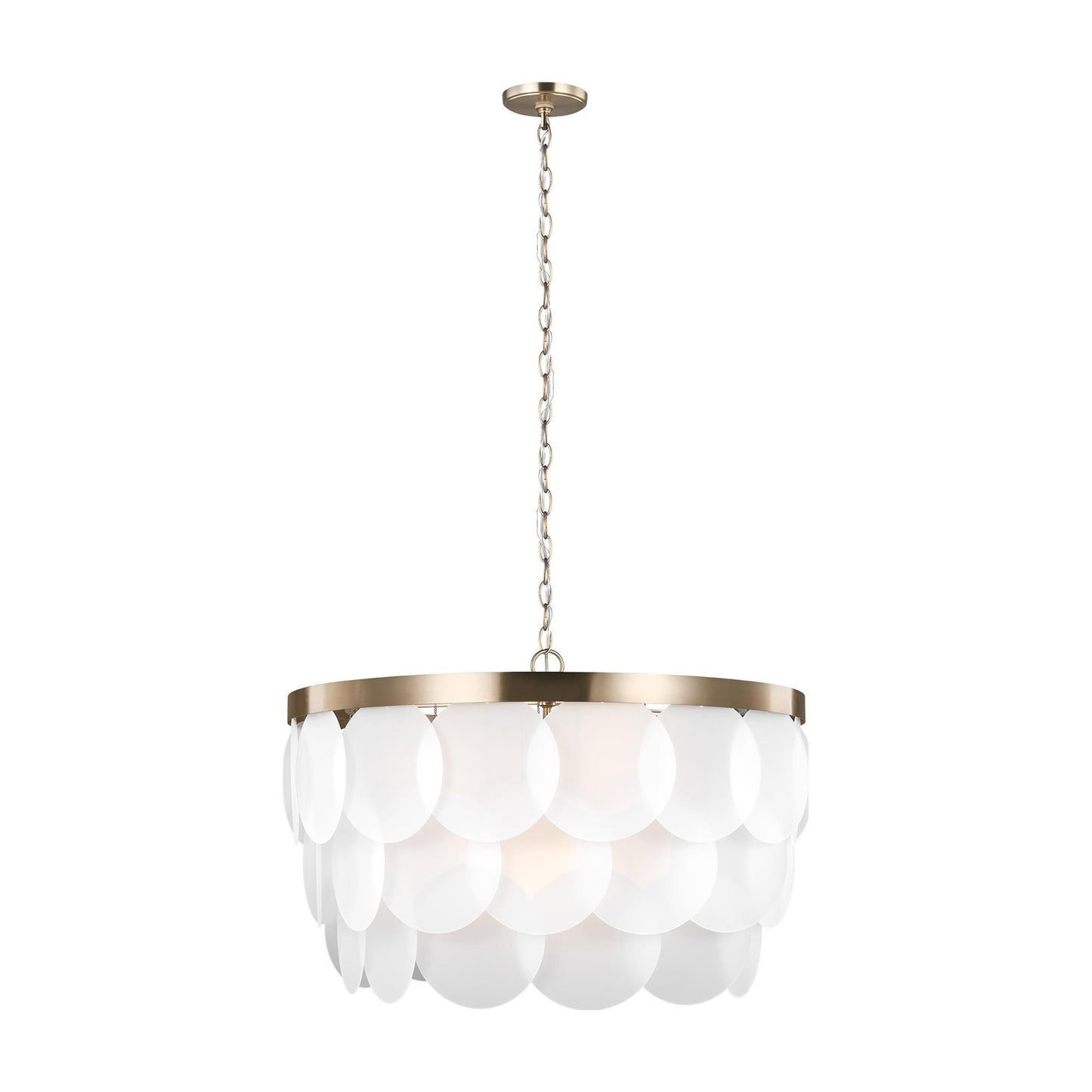 Mellita Pendant Light in Satin Brass (8-Light).