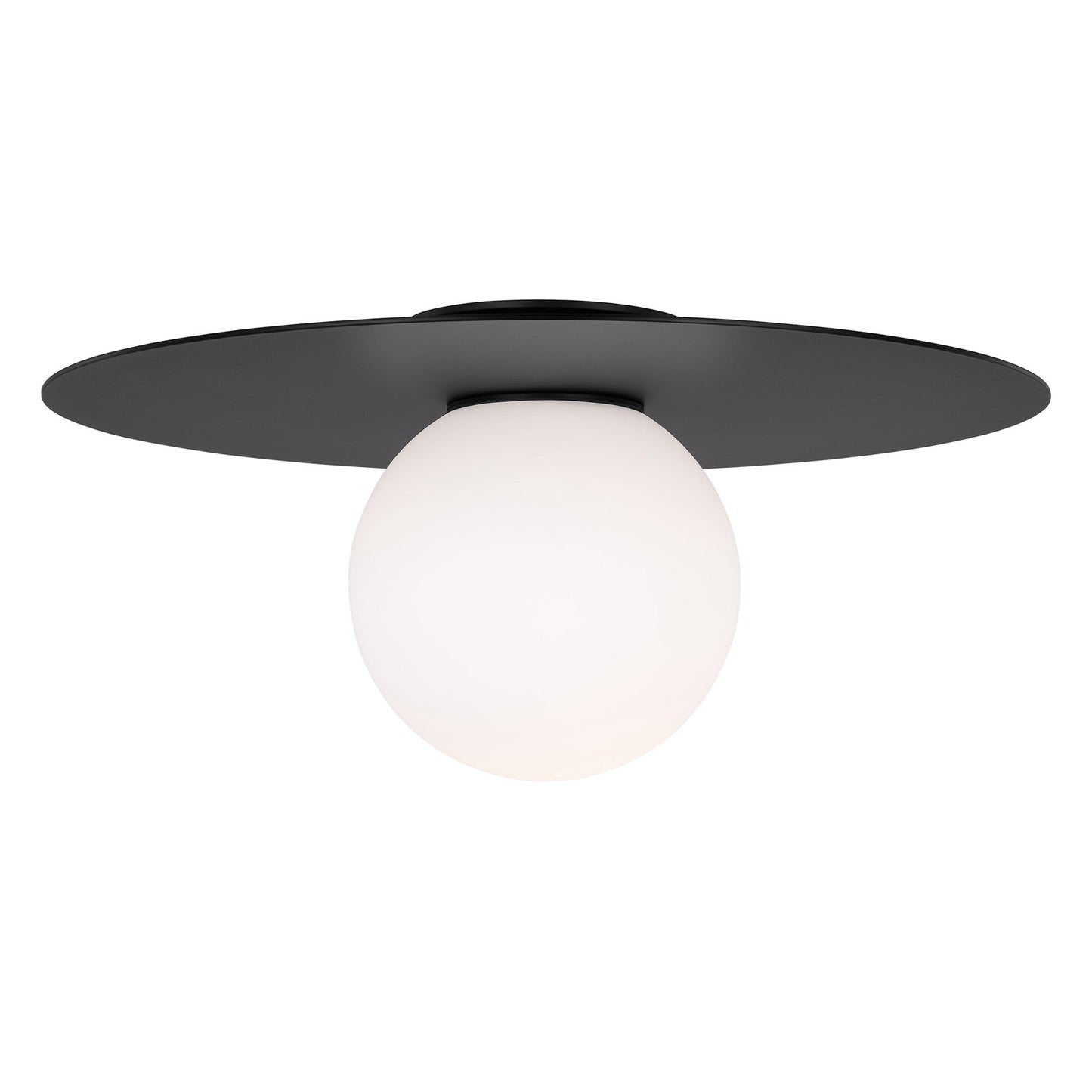 Nodes Flush Mount Ceiling Light in Midnight Black (X-Large).