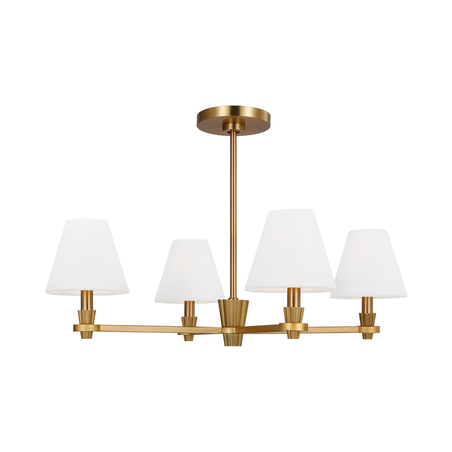 Paisley Chandelier in Burnished Brass (Medium).