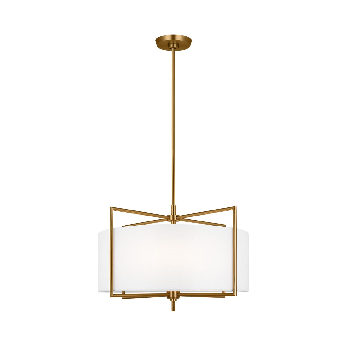 Perno Midcentury Pendant Light in Burnished Brass (Medium).