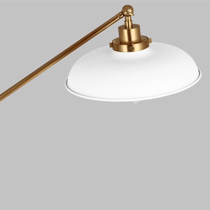 Wellfleet Wide LED Floor Lamp in Detail.