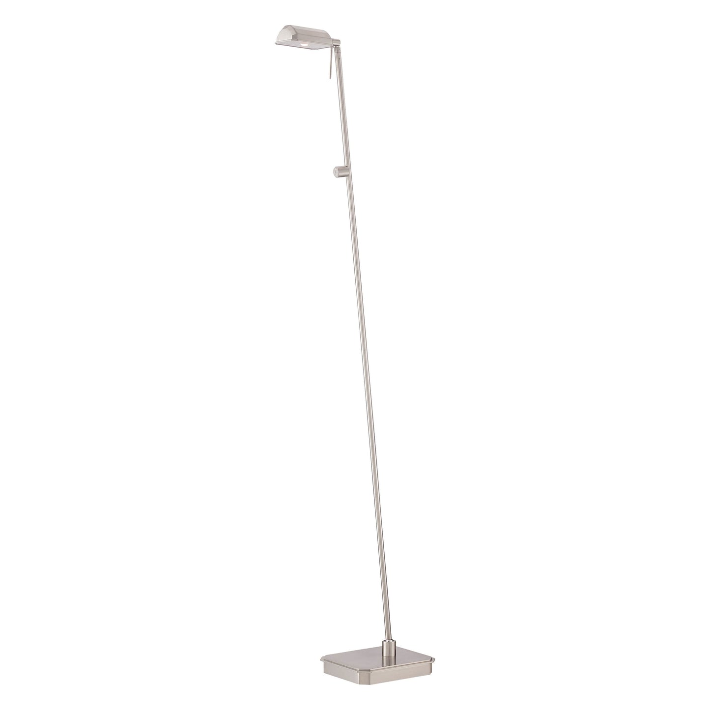 George's Reading Room LED Floor Lamp in Brushed Nickel.