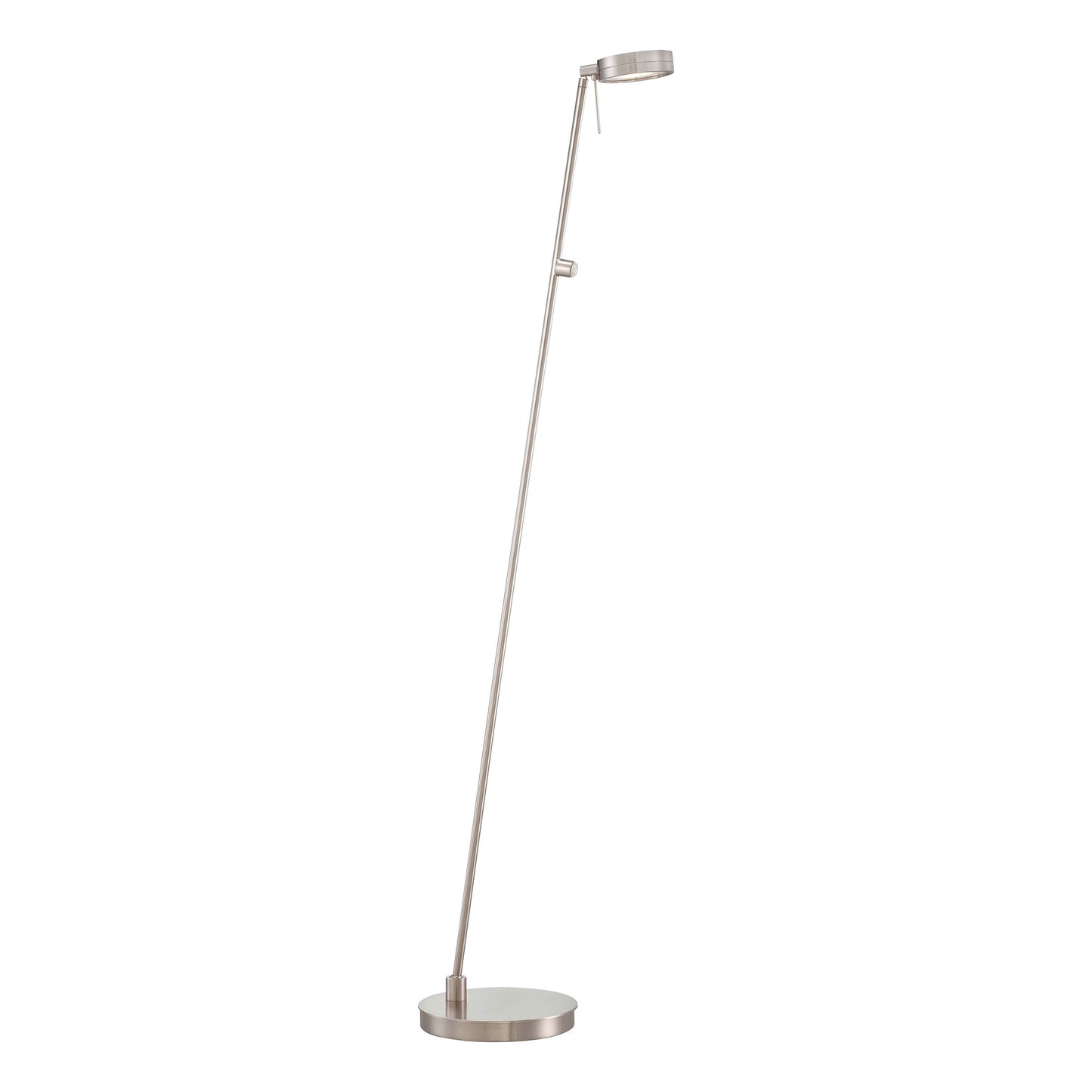 George's Reading Room P4304 LED Pharmacy Floor Lamp in Brushed Nickel.